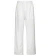 Wardrobe.nyc Release 07 High-rise Straight Silk Pants In White