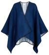 BURBERRY ICON STRIPE WOOL CAPE,P00581860