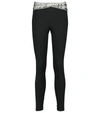 Off-white Logo Band Athletic Leggings In Black
