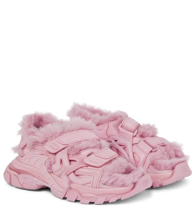 Balenciaga Track Cutout Fashion Trainer Sneakers In Pink