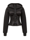 DOLCE & GABBANA DOLCE & GABBANA CORSET HOODED JACKET