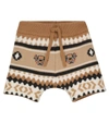 BURBERRY BABY WOOL-BLEND SHORTS,P00607692