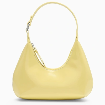 By Far Cron Shiny Leather Baby Amber Bag In Yellow