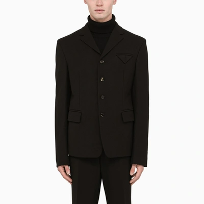 Bottega Veneta Black Single-breasted Blazer