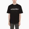 A-COLD-WALL* BLACK T-SHIRT WITH LOGO PRINT,ACWMTS045CO-J-ACWS-BLK