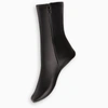 AMINA MUADDI X WOLFORD BLACK SKIN EFFECT SOCKS,41582EL-J-WOLFO-7005