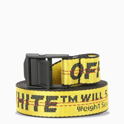Off-white Yellow Industrial 25mm Belt