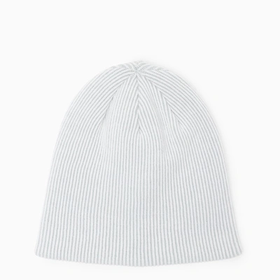 Stone Island Shadow Project Ivory Wool Blend Beanie In White