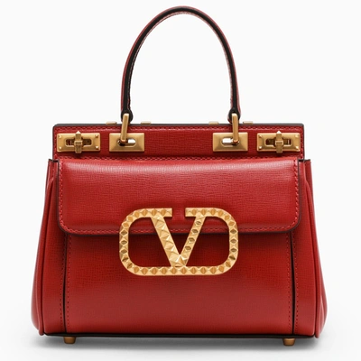 Valentino Garavani Red Vlogo Rockstud Alcove Small Bag