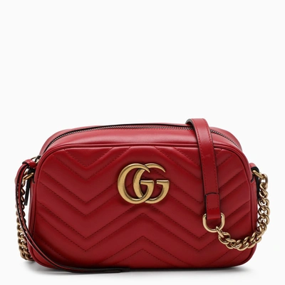 Gucci Red Small Gg Marmont Bag