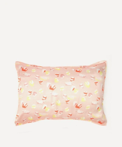Coco & Wolf Cotton Balls Silk Satin Pillowcases Set Of Two In Pink