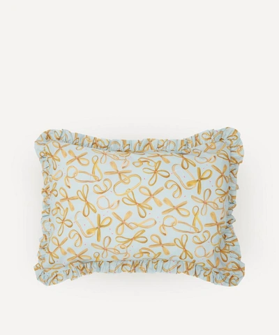 Coco & Wolf Rubberband Man And Betsy Frill Edge Pillowcases Set Of Two In Blue