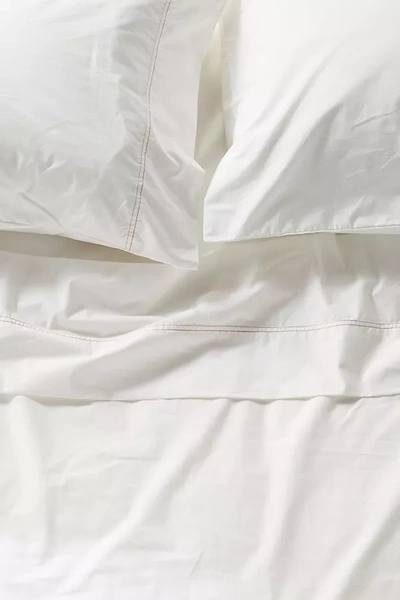 Alterra Pure Organic Percale Sheet Set By  In White Size Full Sheet