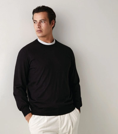 Brunello Cucinelli Cashmere-silk Sweater In Black