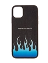 VISION OF SUPER BLACK IPHONE 11 CASE WITH GRADIENT BLUE FLAMES