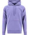 Carhartt Mens Cold Viola Chase Logo-embroidered Cotton-blend Hoody Xl In Purple