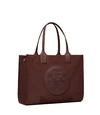 Tory Burch Ella Small Tote Bag In Tempranillo