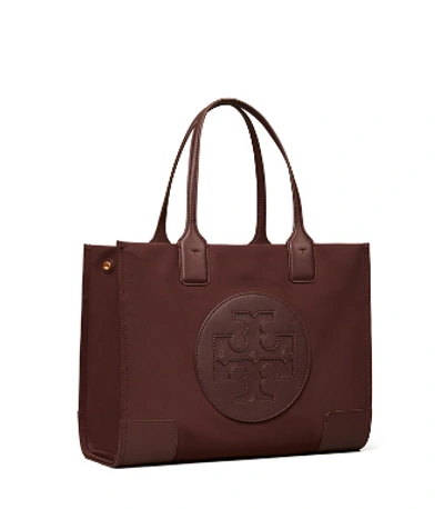 Tory Burch Ella Small Tote Bag In Tempranillo