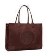 Tory Burch Ella Tote Bag In Tempranillo