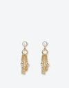 MOSCHINO DROP EARRINGS WITH PEARLS