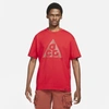 Nike Acg Men's Short-sleeve T-shirt In Red