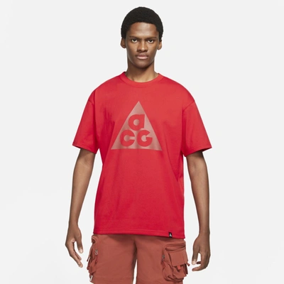 Nike Acg Men's Short-sleeve T-shirt In Red