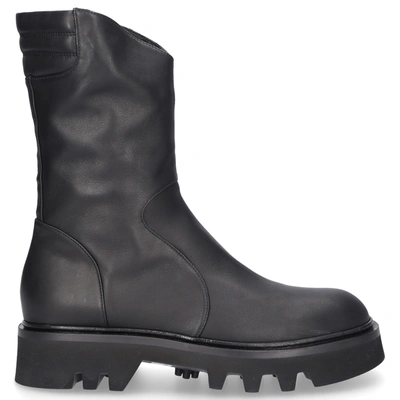 Pomme D'or Boots 2882a Calfskin In Black