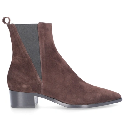 Pomme D'or Ankle Boots 5183e Suede In Brown