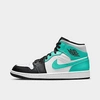 Nike Jordan Air 1 Mid Casual Shoes In White/tropical Twist/black