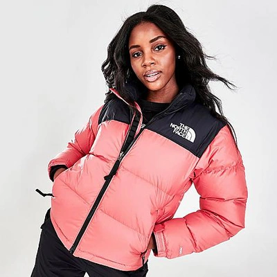 The North Face 1996 Retro Nuptse Jacket In Pink-purple In Shady Rose/tnf Black