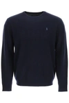 POLO RALPH LAUREN WOOL SWEATER WITH EMBROIDERED PONY