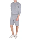 Golden Goose Men's Diego Star Wide-leg Boxing Shorts In Grey