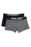 Diesel Boxer Briefs In Black/ Grey
