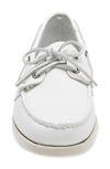 Sebago Portland Flesh Out Boat Shoe In White