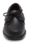 Sebago Portland Boat Shoe In Total Black/black