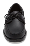 Sebago Portland Boat Shoe In Total Black