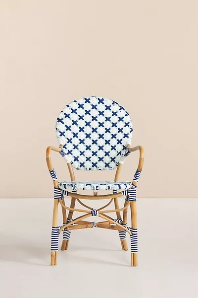 Anthropologie Un Caffe Indoor/outdoor Bistro Chair In Blue