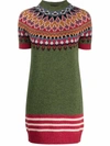 DSQUARED2 DSQUARED2 INTARSIA-KNIT WOOL JUMPER DRESS