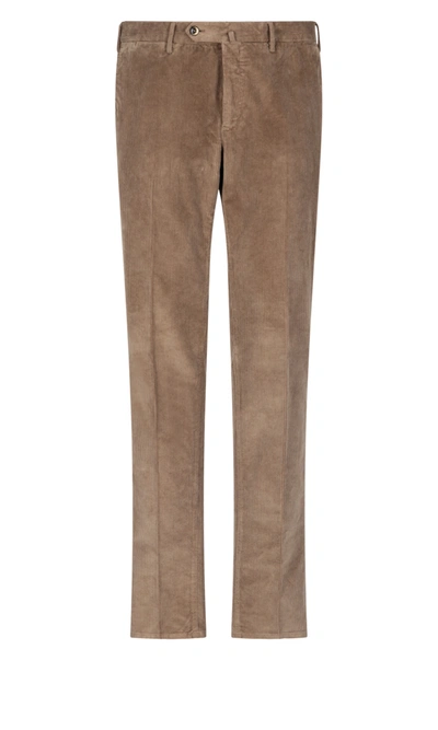 Pt01 Corduroy Trousers In Neutrals
