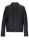 Harris Wharf London Wool Shirt Jacket<br/> In Blue