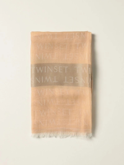 Twinset Scarf Twin-set Stole With All Over Logo