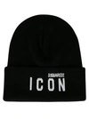 DSQUARED2 ICON EMBROIDERED BEANIE,KNM0001 01W04331-M063