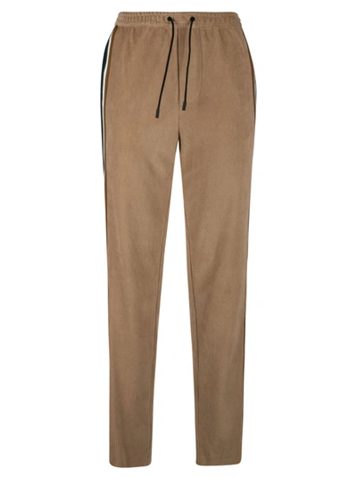 Dsquared2 Side Stripe Drawstring Waist Track Pants In Beige