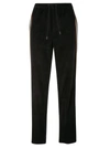Dsquared2 Side Stripe Drawstring Waist Track Pants In Dark Grey