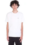 C.P. COMPANY T-SHIRT IN WHITE COTTON,11CMTS040A005100W103