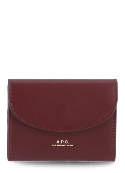 Apc Geneve Business Card Case In Vino ModeSens