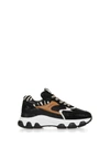 Hogan Hyperactive Panelled Chunky Sneakers In Nero Bianco Mattone