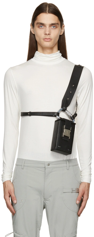 Heliot Emil Black Leather Phone Sling Bag In Blackblk01 | ModeSens
