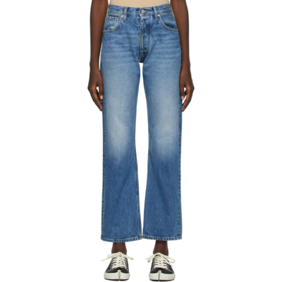 Maison Margiela Mid-rise Cropped Straight-leg Jeans In Blue