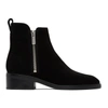 3.1 Phillip Lim Black Suede Alexa Boots In Ba001 Black